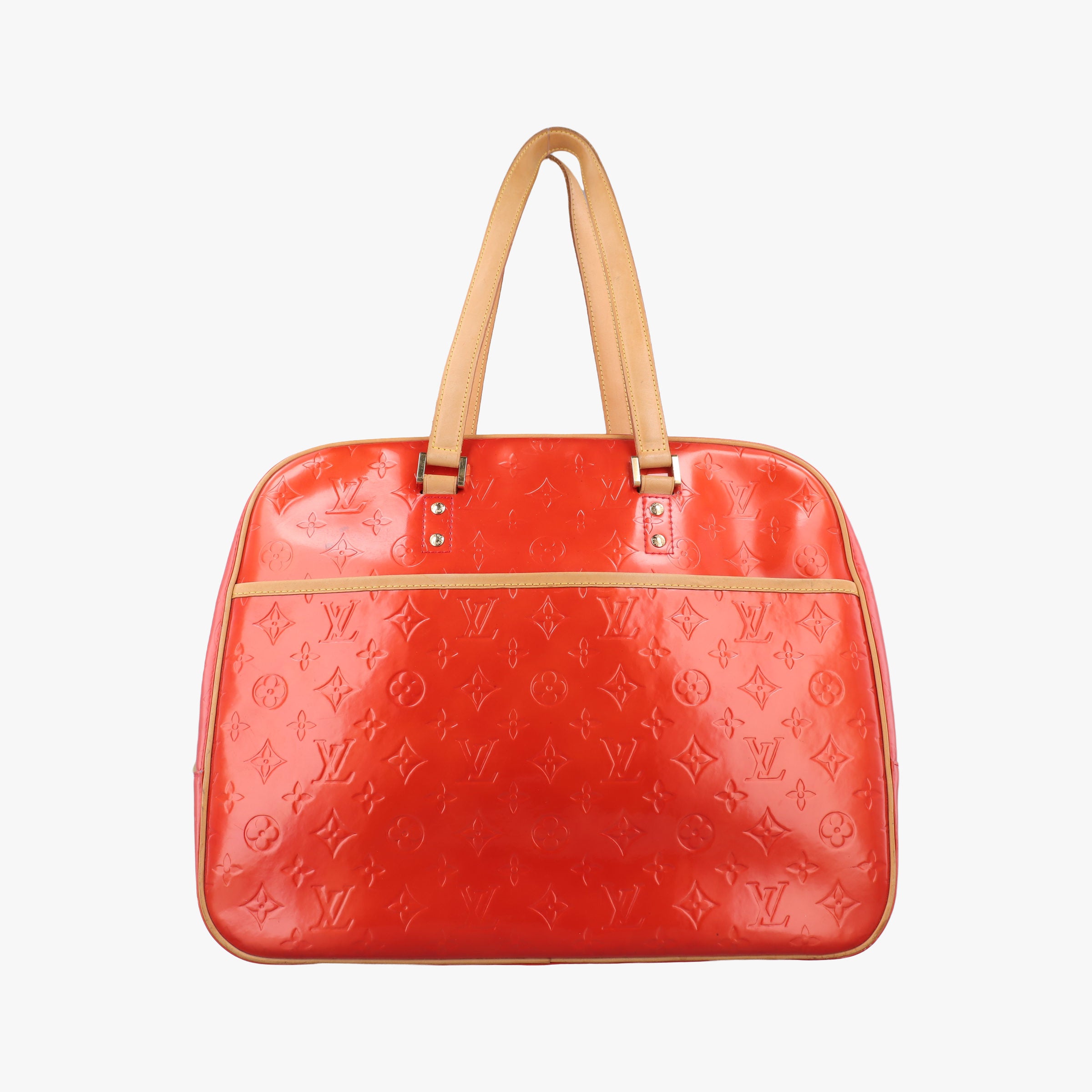 Pre-owned Louis Vuitton Sutton Red Vernis M91080 handbag | stylenewstar