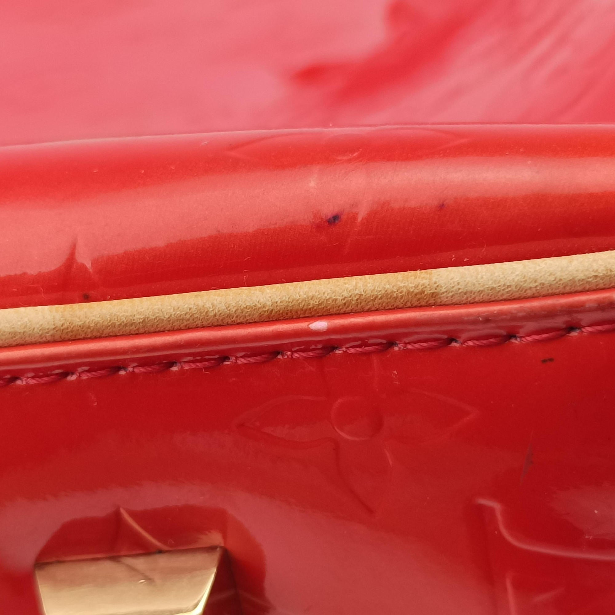 Pre-owned Louis Vuitton Sutton Red Vernis M91080 handbag | stylenewstar
