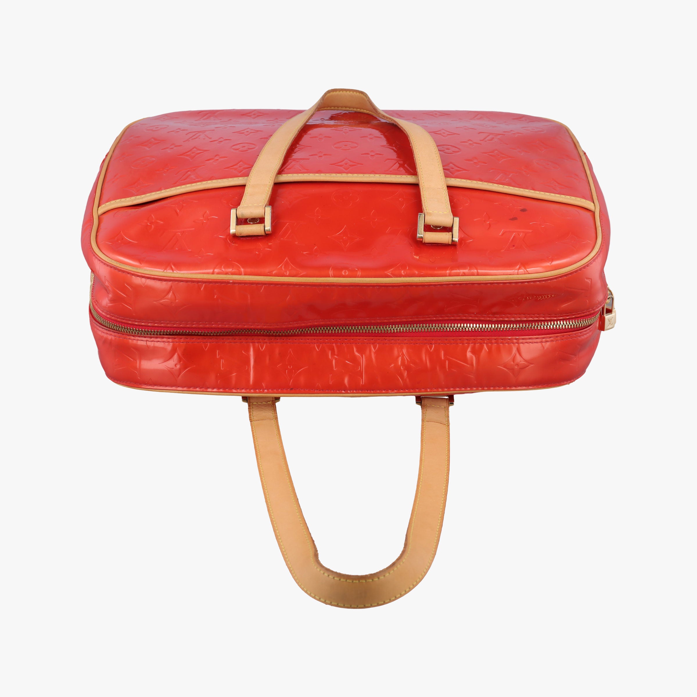 Pre-owned Louis Vuitton Sutton Red Vernis M91080 handbag | stylenewstar