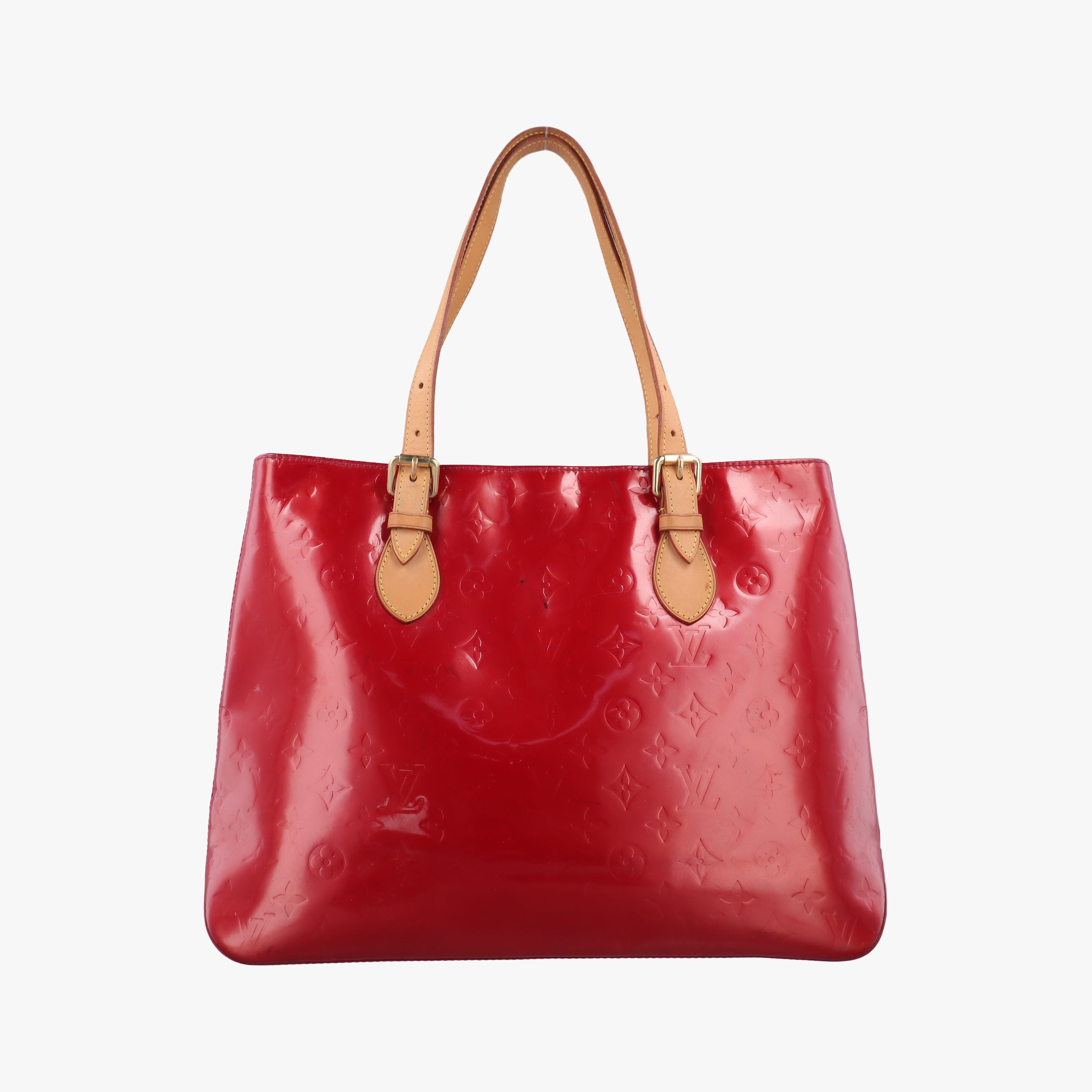 Pre-owned Louis Vuitton Rosewood FRAMBOISE Vernis M91989 handbag | stylenewstar