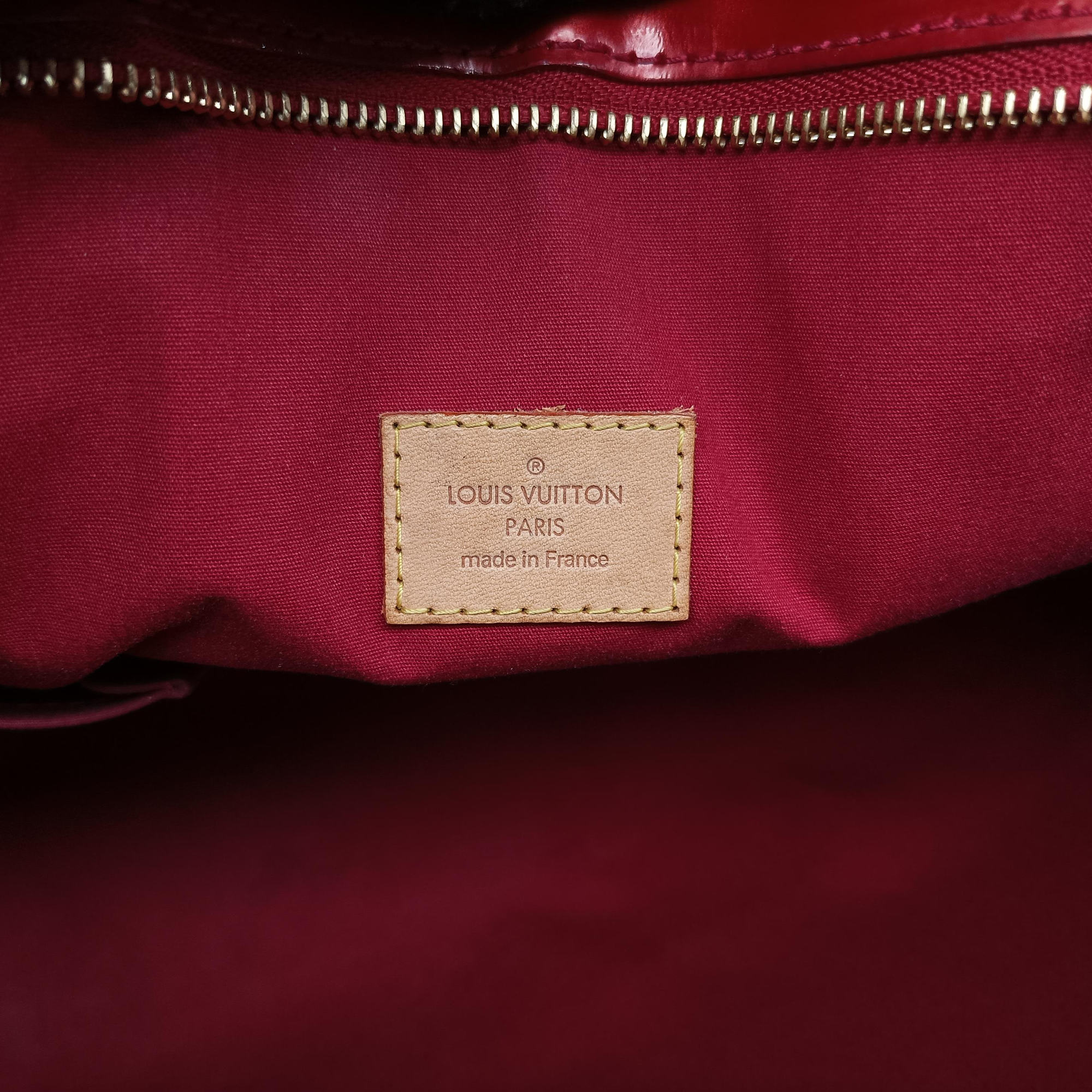 Pre-owned Louis Vuitton Rosewood FRAMBOISE Vernis M91989 handbag | stylenewstar