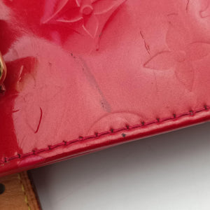 Pre-owned Louis Vuitton Rosewood FRAMBOISE Vernis M91989 handbag | stylenewstar