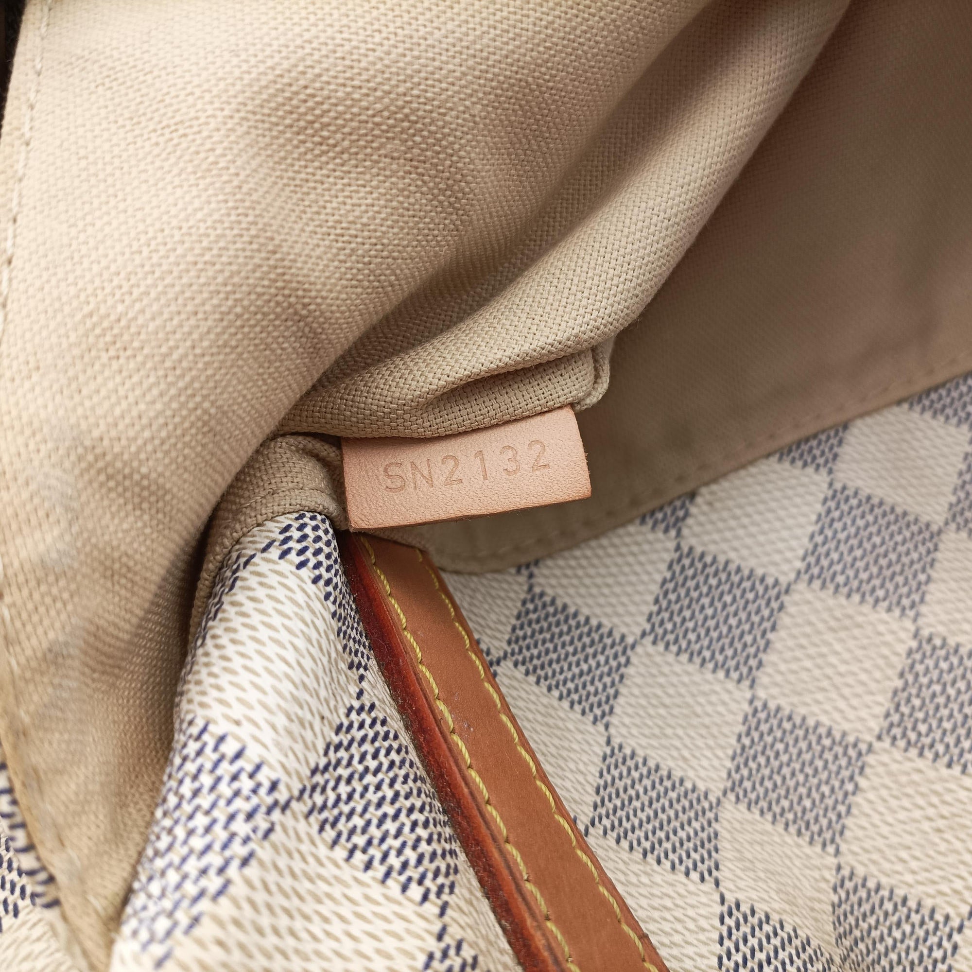 Pre-owned Louis Vuitton Figheri PM Azur Damier Canvas N41176 shoulderbag | stylenewstar
