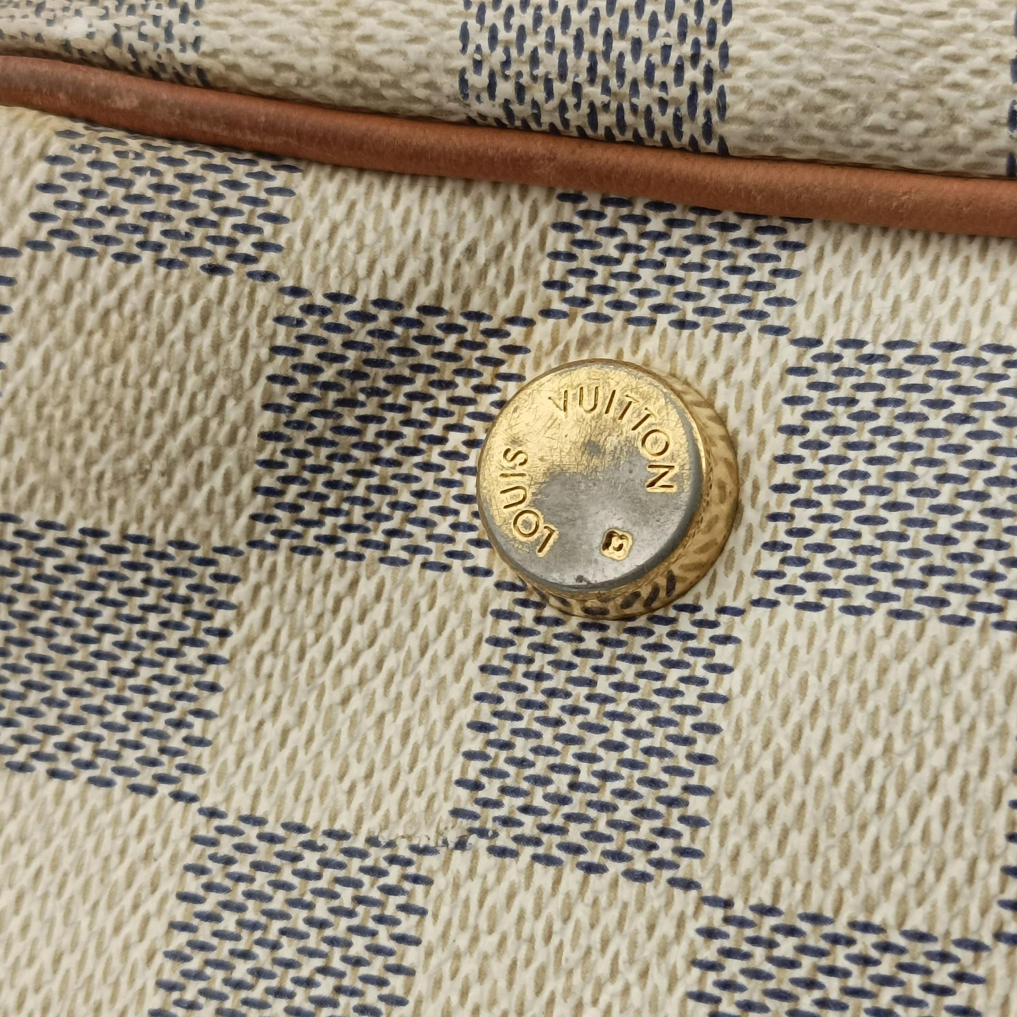 Pre-owned Louis Vuitton Figheri PM Azur Damier Canvas N41176 shoulderbag | stylenewstar
