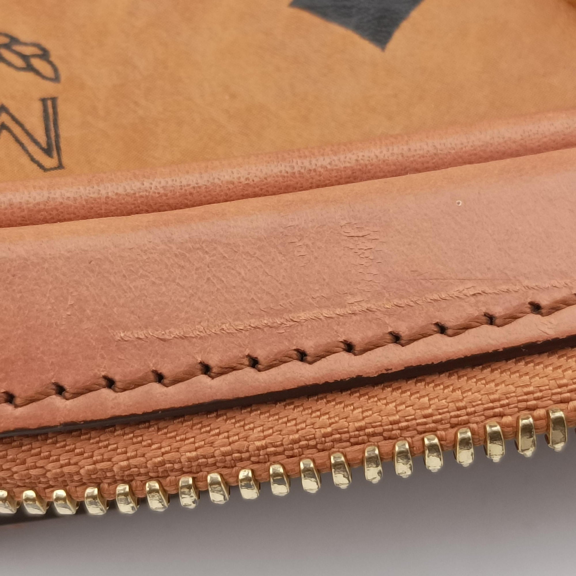 Secondhand MCM Logogram business Brown Leather  handbag | stylenewstar