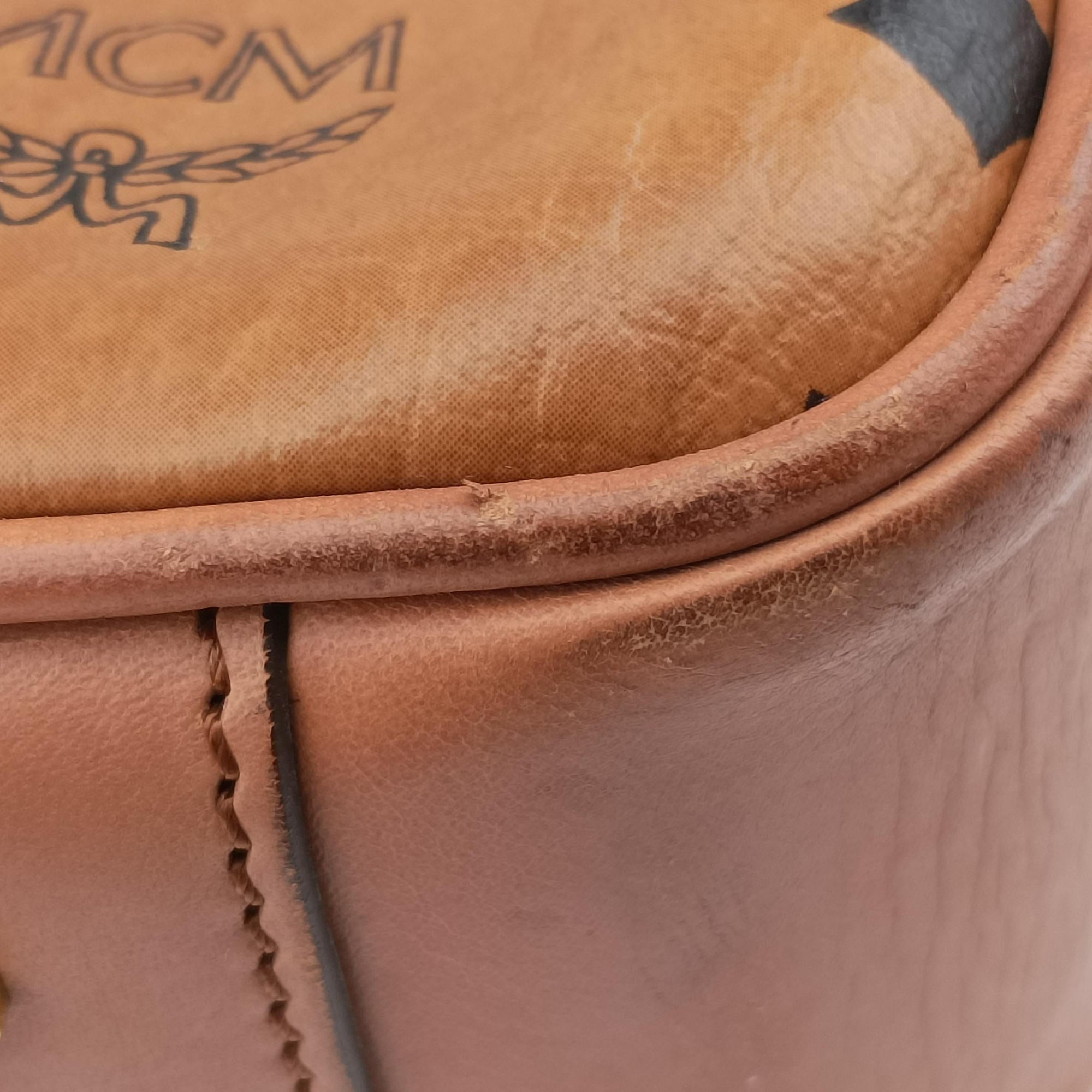 Secondhand MCM Logogram business Brown Leather  handbag | stylenewstar