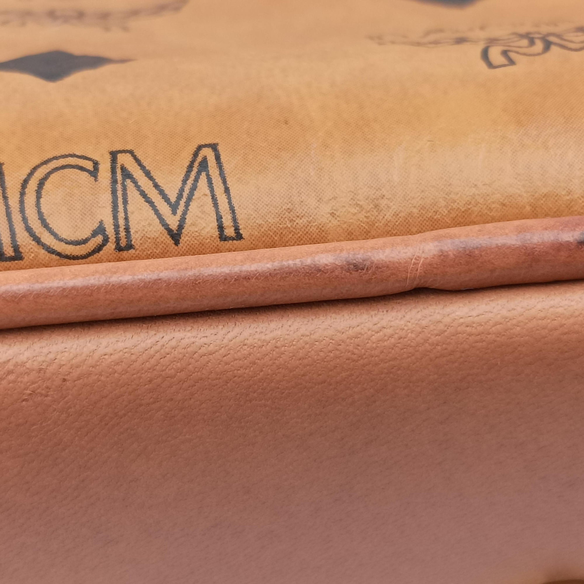 Secondhand MCM Logogram business Brown Leather  handbag | stylenewstar