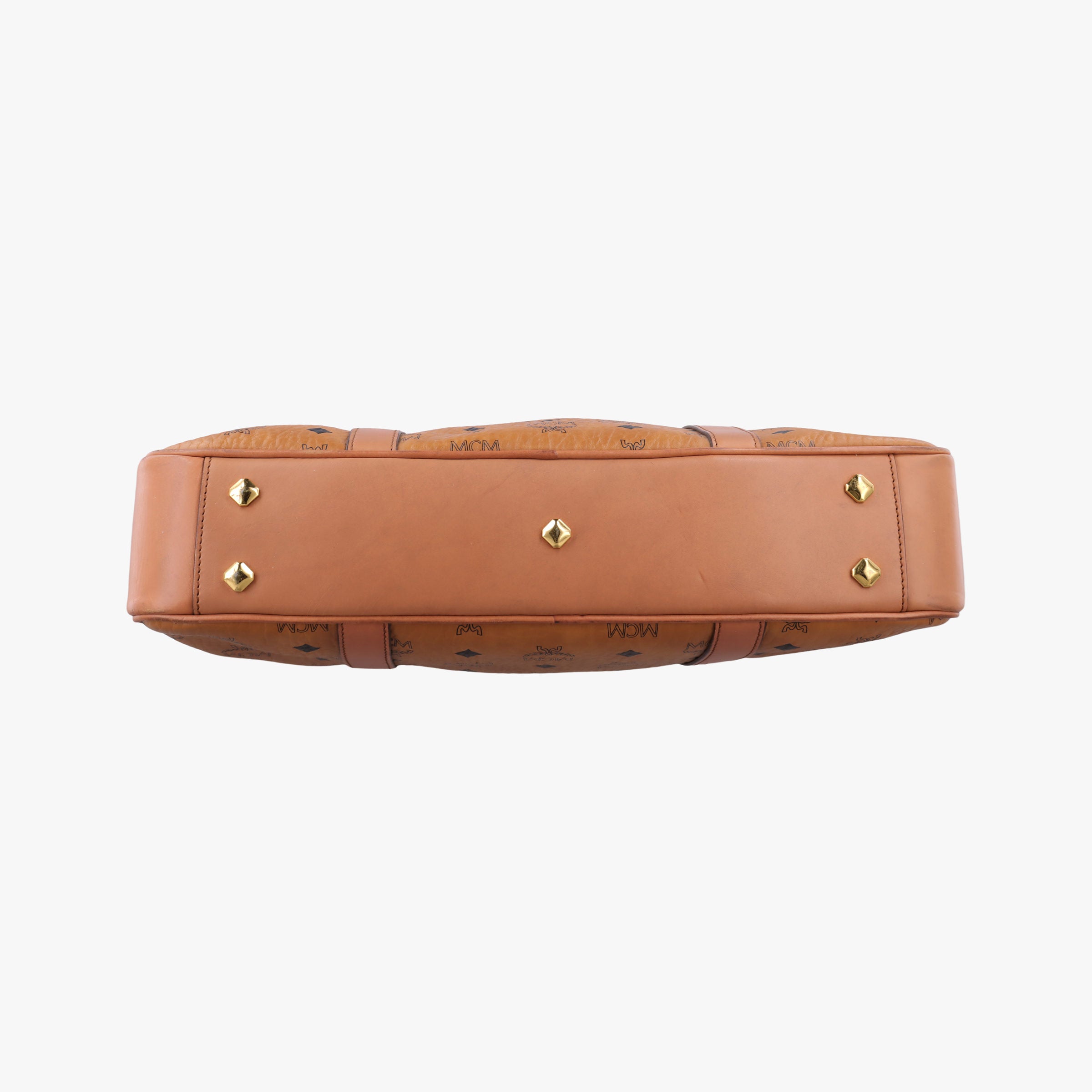 Secondhand MCM Logogram business Brown Leather  handbag | stylenewstar