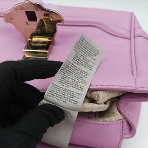 Pre-owned VERSACE Palazzo Empire Medusa Pink Leather  shoulderbag | stylenewstar