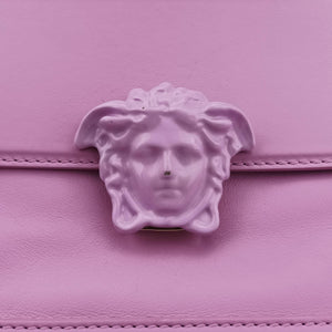 Pre-owned VERSACE Palazzo Empire Medusa Pink Leather  shoulderbag | stylenewstar