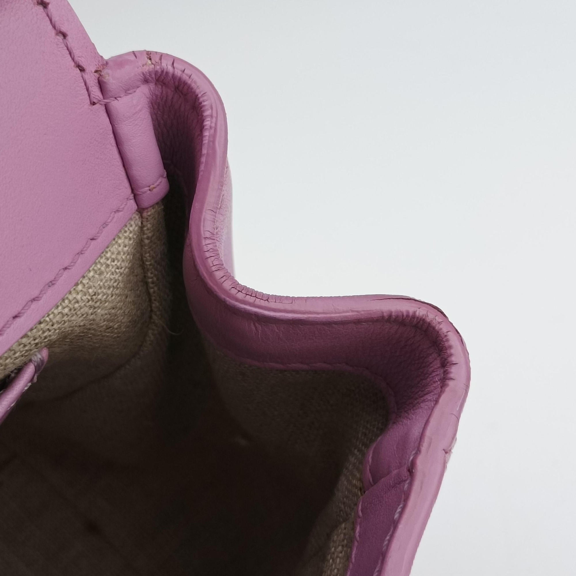 Pre-owned VERSACE Palazzo Empire Medusa Pink Leather  shoulderbag | stylenewstar