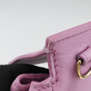 Pre-owned VERSACE Palazzo Empire Medusa Pink Leather  shoulderbag | stylenewstar