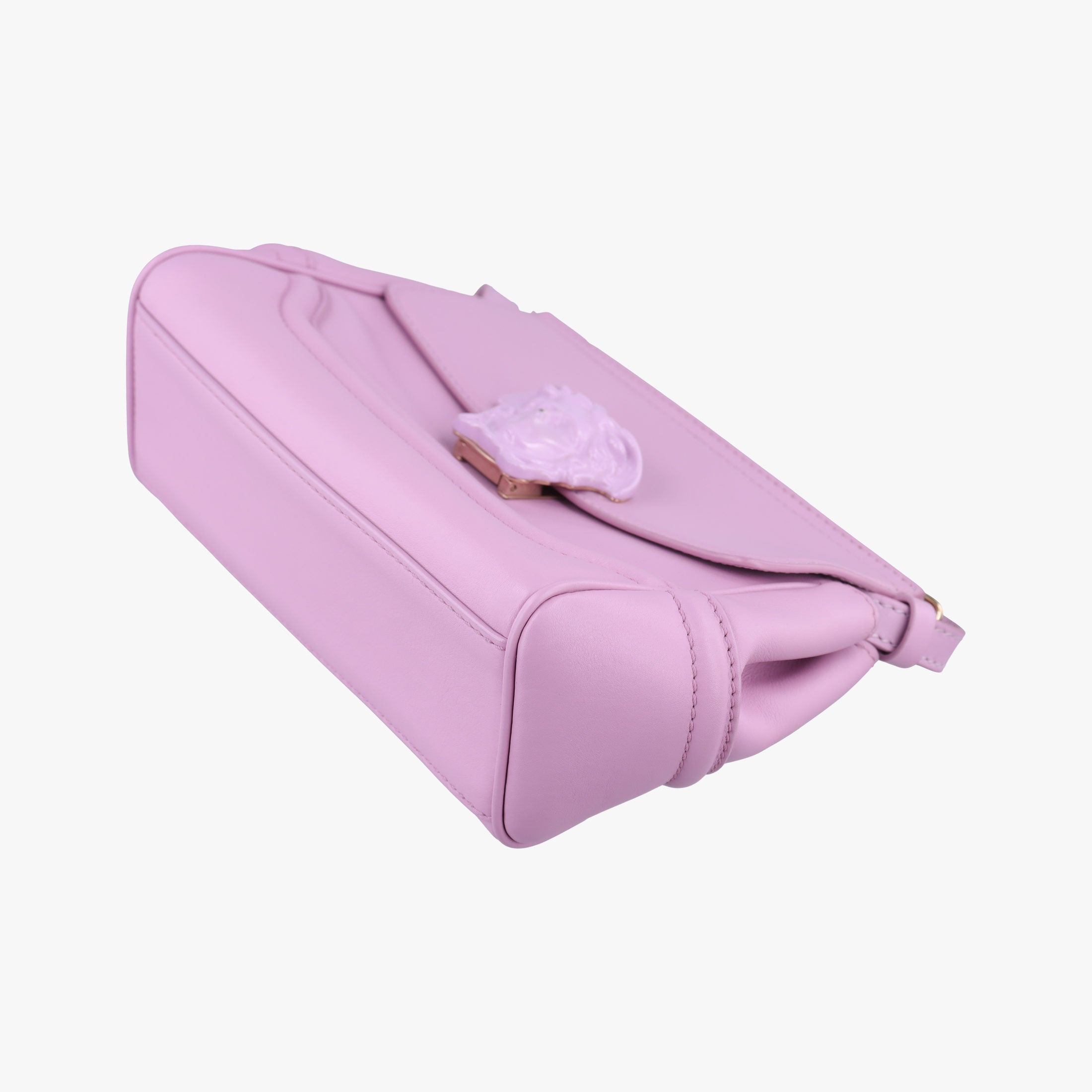 Pre-owned VERSACE Palazzo Empire Medusa Pink Leather  shoulderbag | stylenewstar