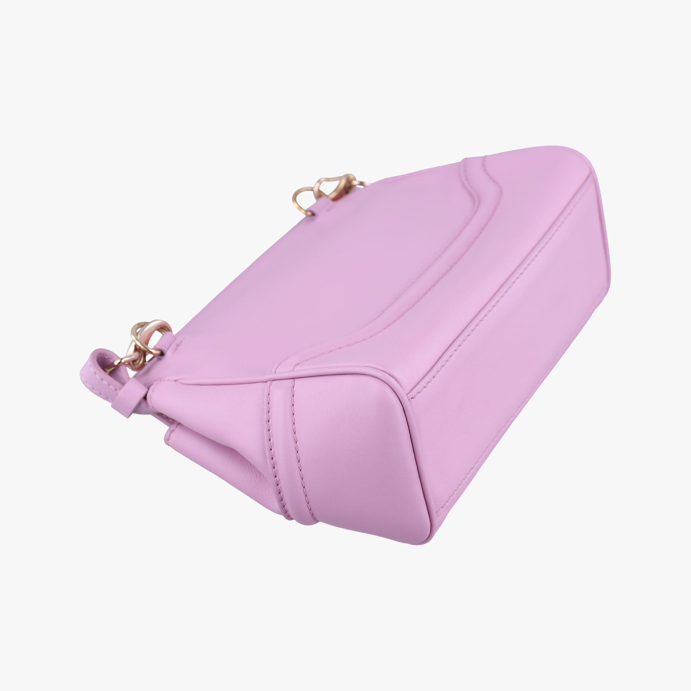 Pre-owned VERSACE Palazzo Empire Medusa Pink Leather  shoulderbag | stylenewstar