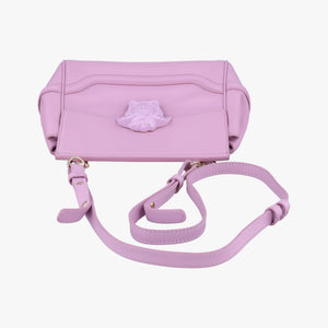 Pre-owned VERSACE Palazzo Empire Medusa Pink Leather  shoulderbag | stylenewstar
