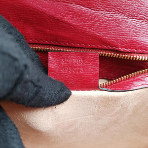 Pre-owned Gucci Sylvie red×Multicolour Leather 524405 shoulderbag | stylenewstar