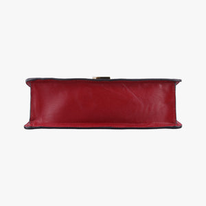 Pre-owned Gucci Sylvie red×Multicolour Leather 524405 shoulderbag | stylenewstar