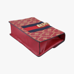 Pre-owned Gucci Sylvie red×Multicolour Leather 524405 shoulderbag | stylenewstar