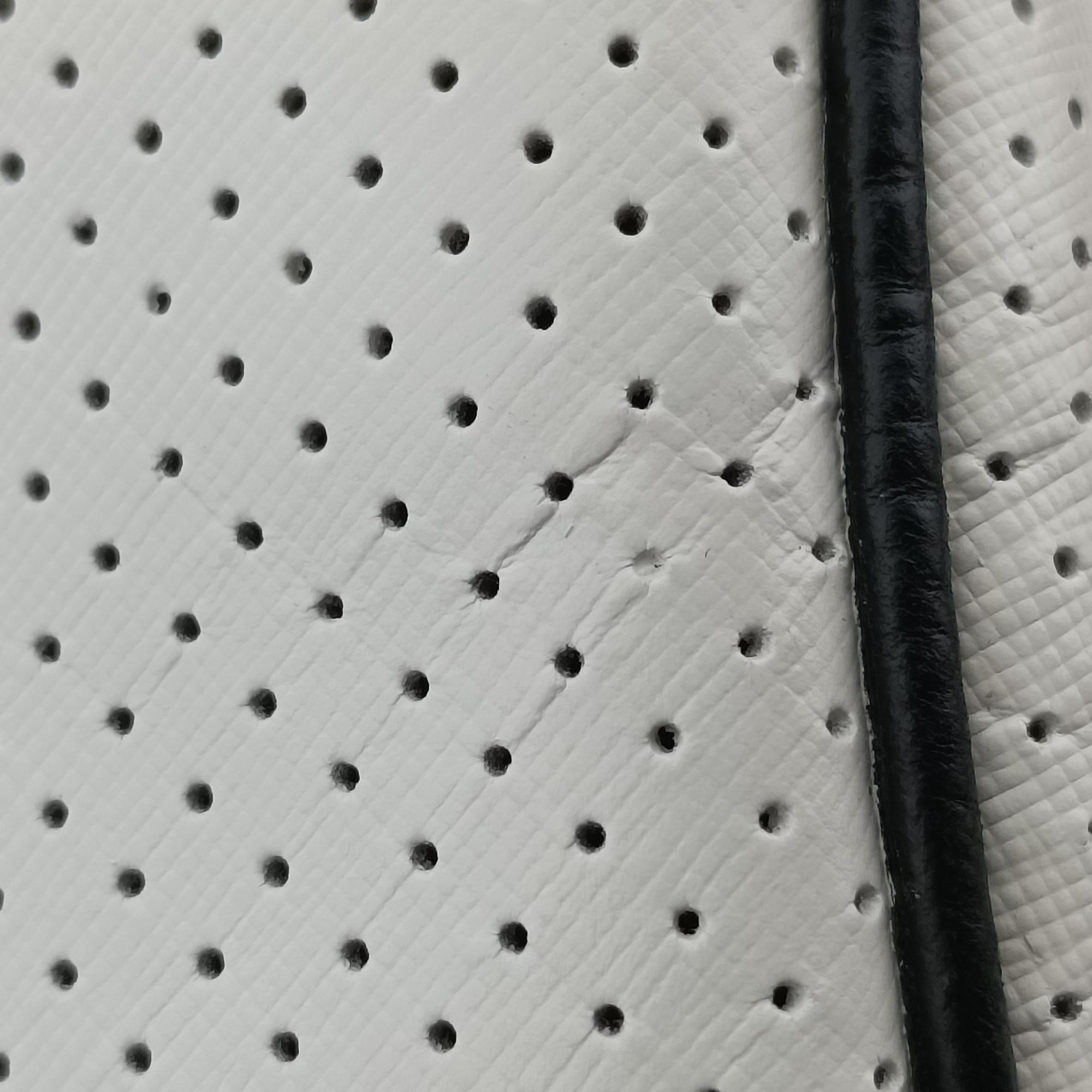 Secondhand Prada Perforated White leather  handbag | stylenewstar