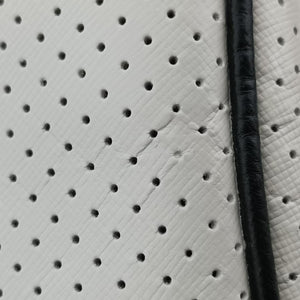 Secondhand Prada Perforated White leather  handbag | stylenewstar