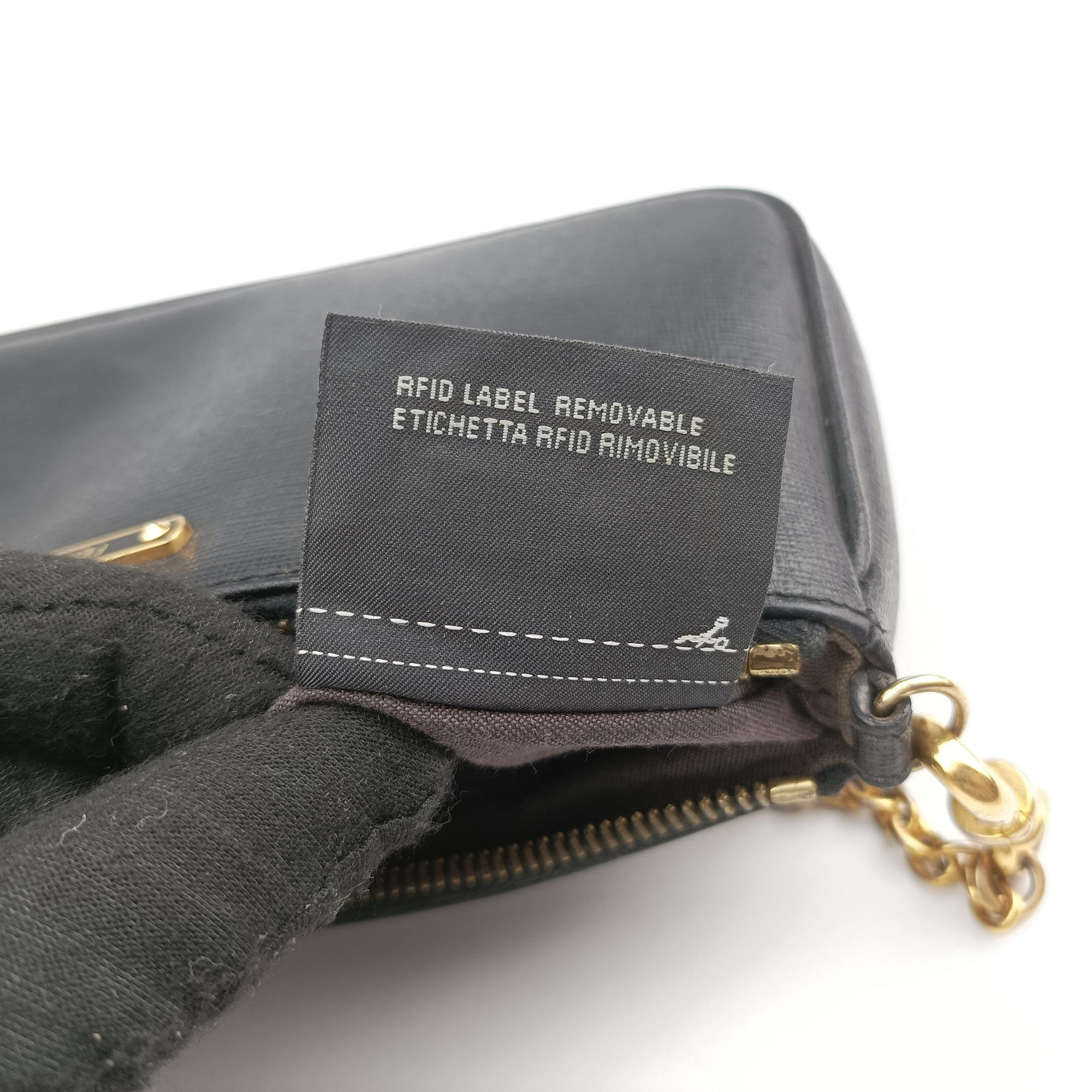 Pre-owned Fendi accessory pouch Black Leather 8M0271 handbag | stylenewstar