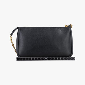 Pre-owned Fendi accessory pouch Black Leather 8M0271 handbag | stylenewstar
