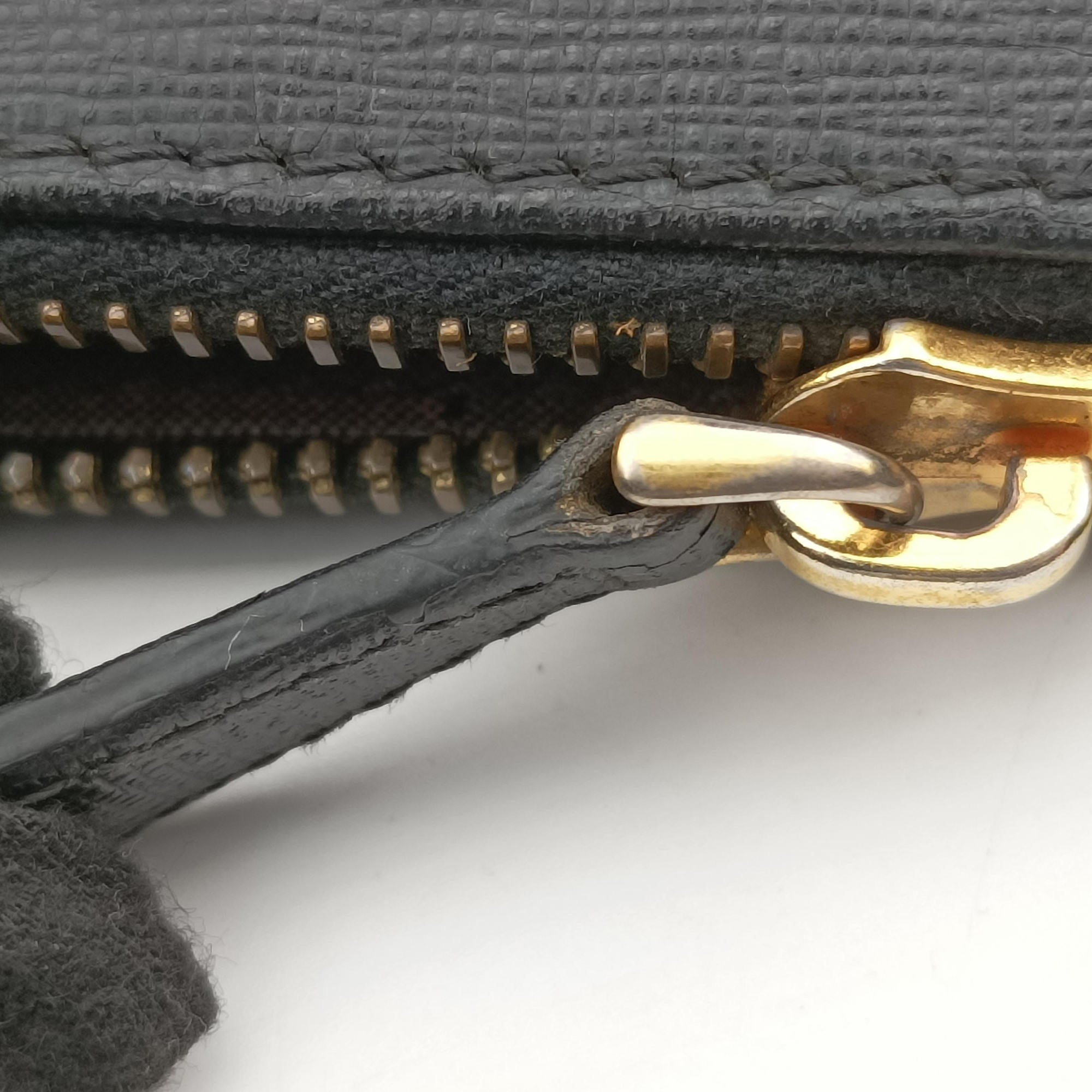 Pre-owned Fendi accessory pouch Black Leather 8M0271 handbag | stylenewstar