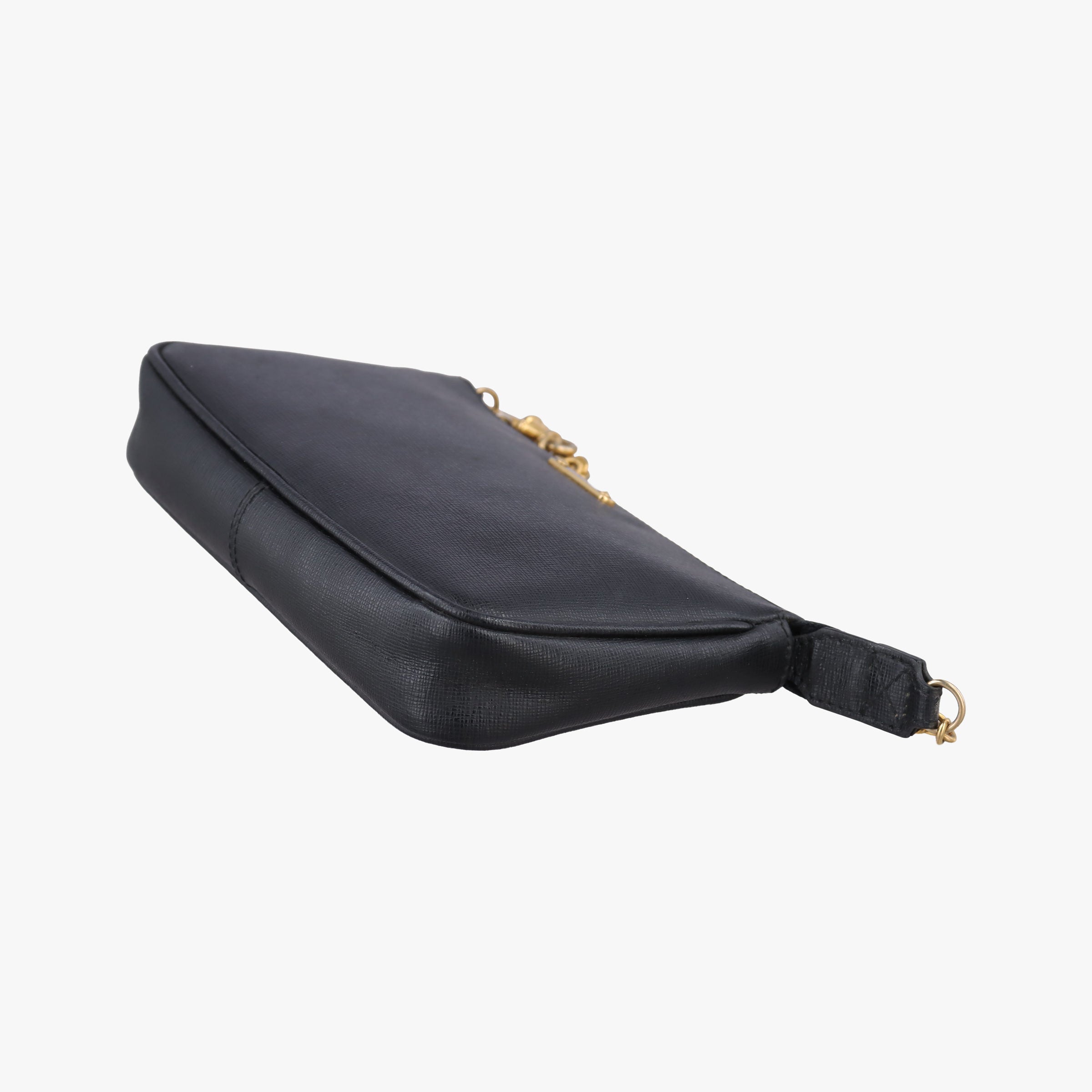 Pre-owned Fendi accessory pouch Black Leather 8M0271 handbag | stylenewstar