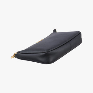 Pre-owned Fendi accessory pouch Black Leather 8M0271 handbag | stylenewstar