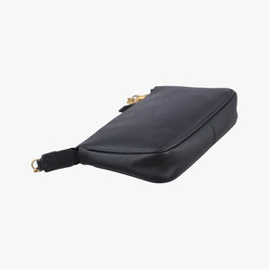 Pre-owned Fendi accessory pouch Black Leather 8M0271 handbag | stylenewstar