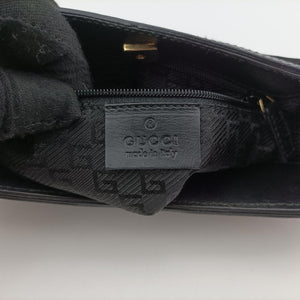 Vintage Gucci Tiger Head Black Suede×leather 001.41 shoulderbag | stylenewstar