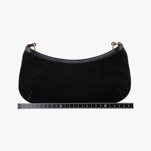 Vintage Gucci Tiger Head Black Suede×leather 001.41 shoulderbag | stylenewstar