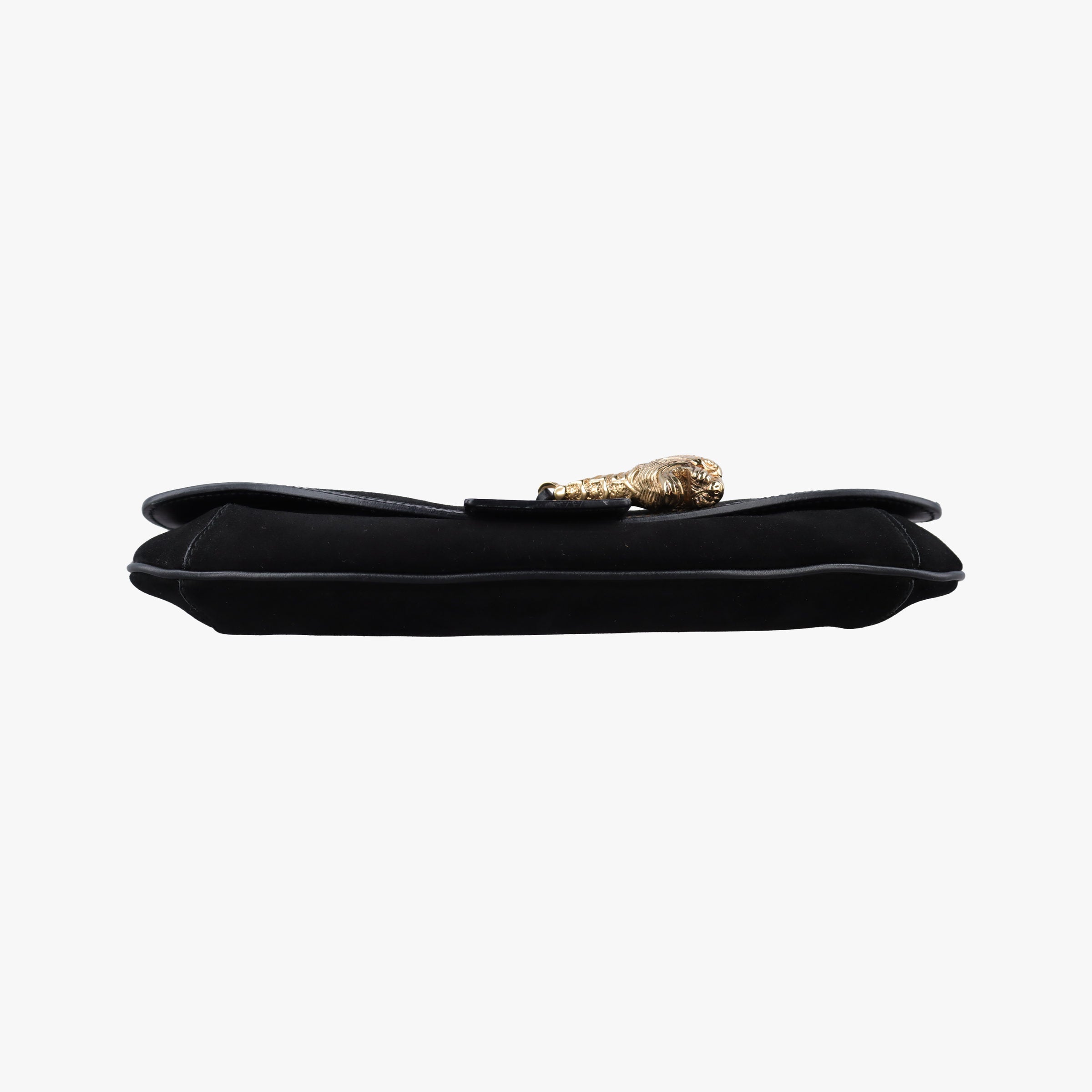Vintage Gucci Tiger Head Black Suede×leather 001.41 shoulderbag | stylenewstar