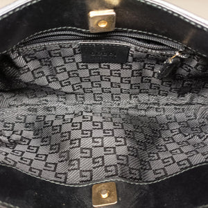 Vintage Gucci Tiger Head Black Suede×leather 001.41 shoulderbag | stylenewstar