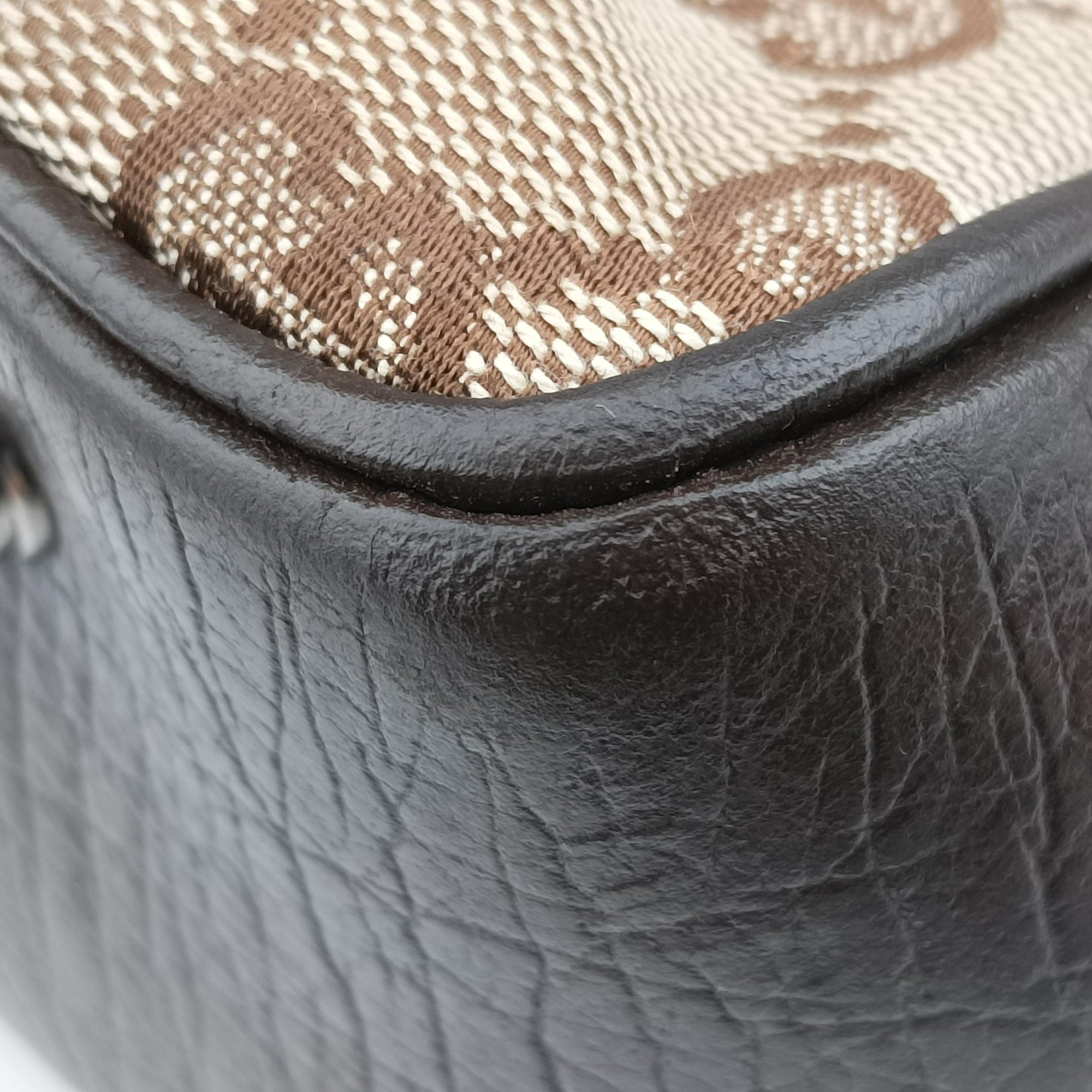 Pre-owned Gucci GG canvas bamboo Beige × brown Canvas×Leather 112526 handbag | stylenewstar