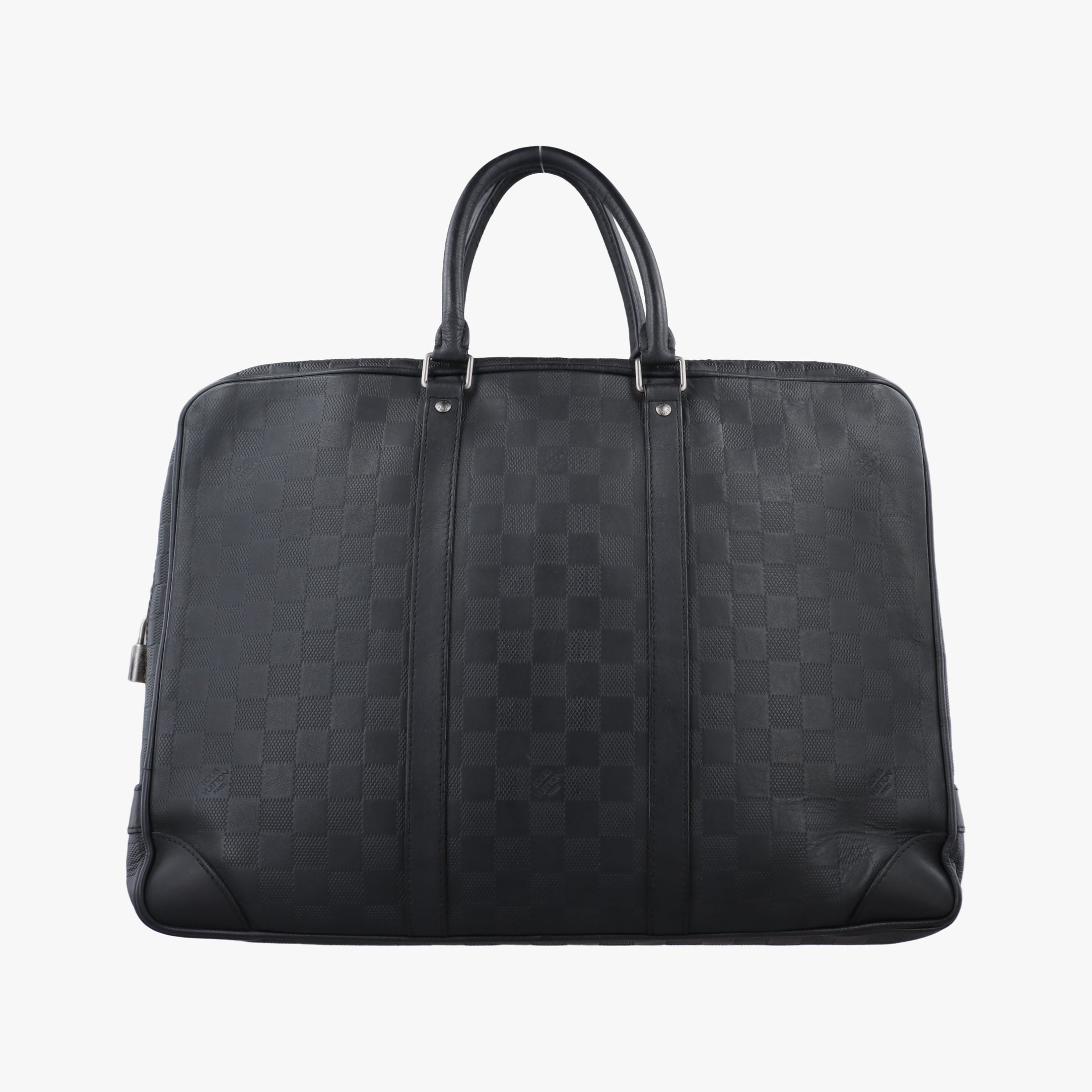 Pre-owned Louis Vuitton Porte-Document Voyage onyx Damier Infini N41146 handbag | stylenewstar