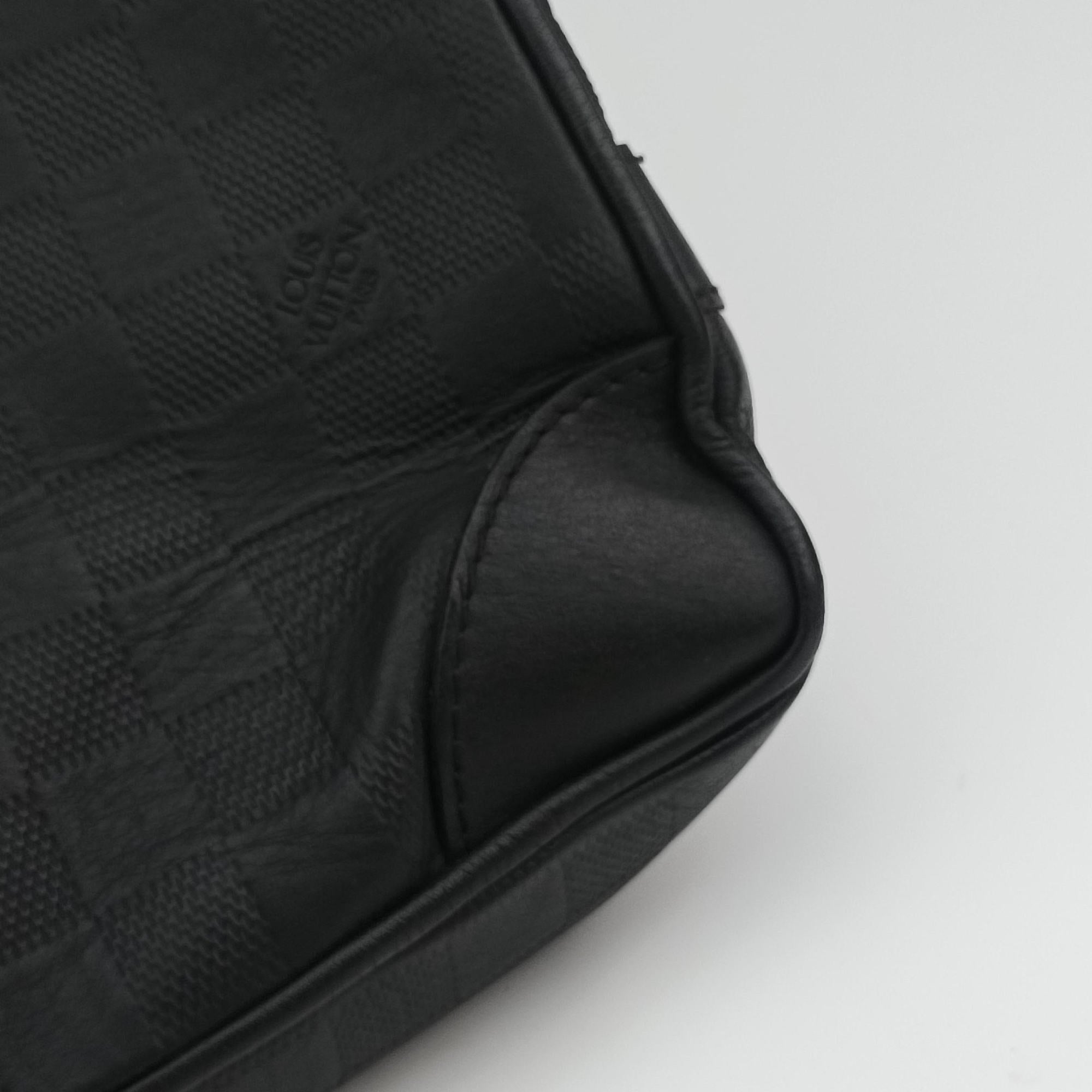 Pre-owned Louis Vuitton Porte-Document Voyage onyx Damier Infini N41146 handbag | stylenewstar