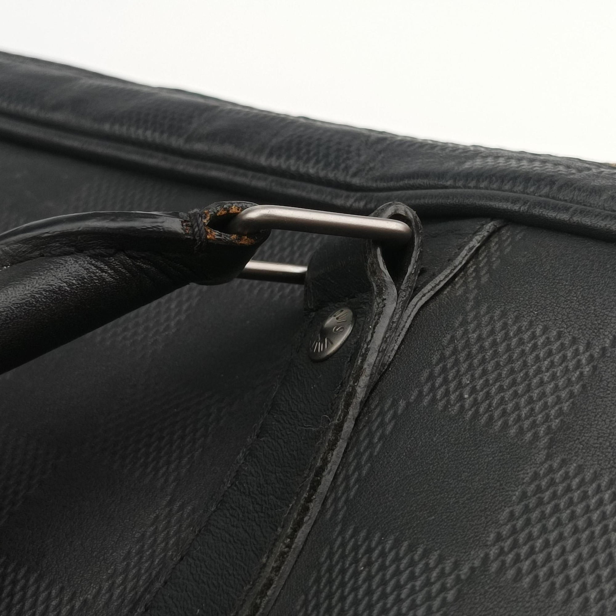 Pre-owned Louis Vuitton Porte-Document Voyage onyx Damier Infini N41146 handbag | stylenewstar