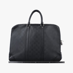 Pre-owned Louis Vuitton Porte-Document Voyage onyx Damier Infini N41146 handbag | stylenewstar