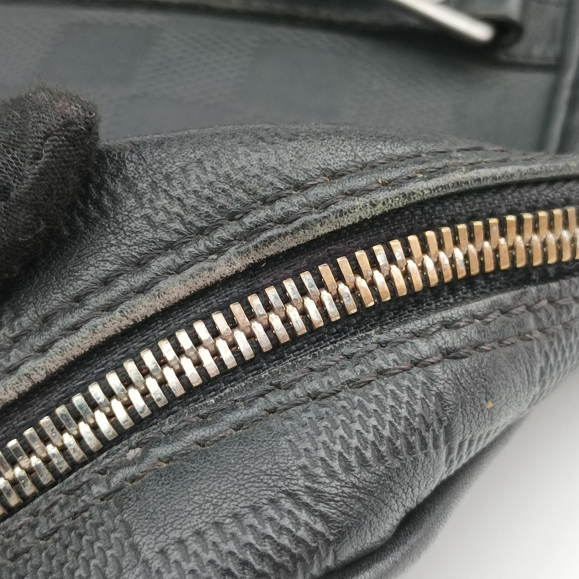 Pre-owned Louis Vuitton Porte-Document Voyage onyx Damier Infini N41146 handbag | stylenewstar