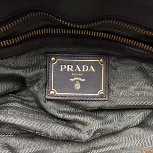 Secondhand Prada Gaufre Green nylon×Leather BN2805 shoulderbag | stylenewstar