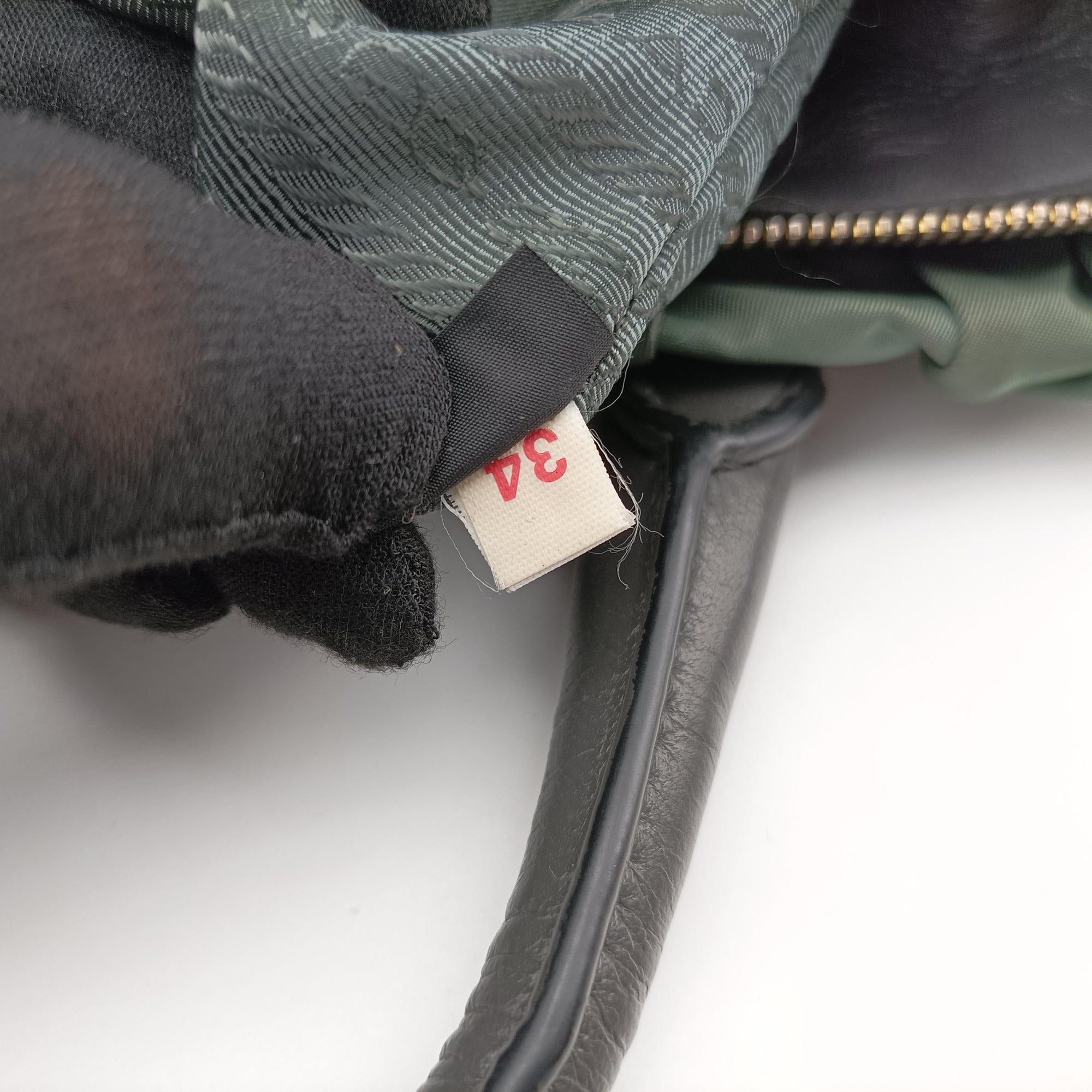 Secondhand Prada Gaufre Green nylon×Leather BN2805 shoulderbag | stylenewstar