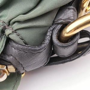 Secondhand Prada Gaufre Green nylon×Leather BN2805 shoulderbag | stylenewstar