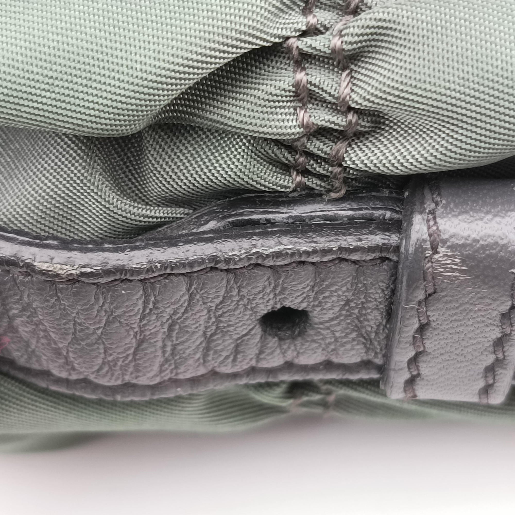 Secondhand Prada Gaufre Green nylon×Leather BN2805 shoulderbag | stylenewstar