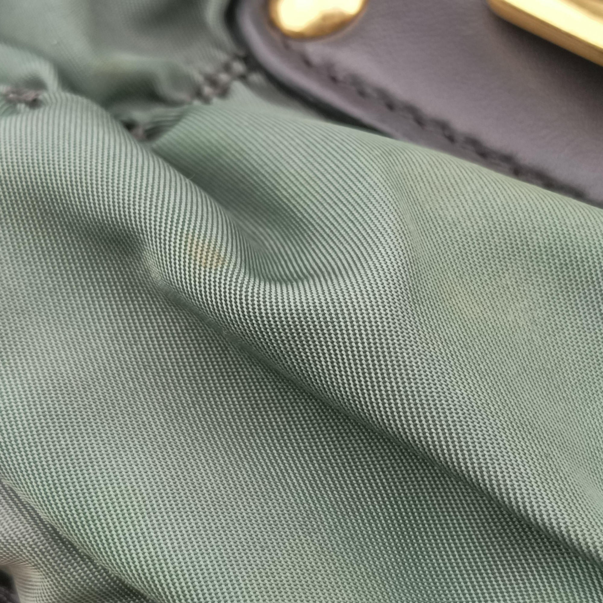 Secondhand Prada Gaufre Green nylon×Leather BN2805 shoulderbag | stylenewstar