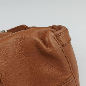 Secondhand Christian Dior D Logo Hobo Brown leather  shoulderbag | stylenewstar