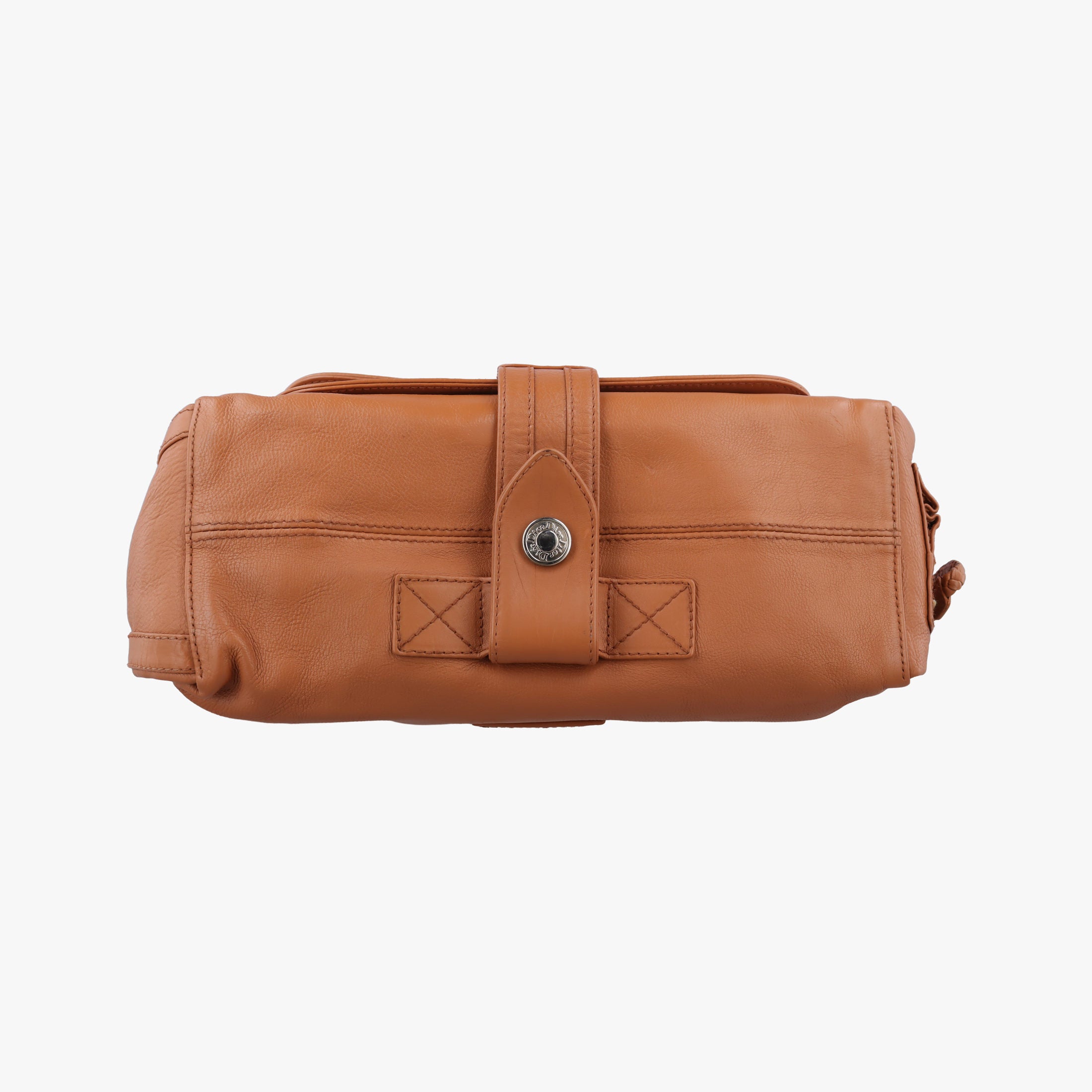 Secondhand Christian Dior D Logo Hobo Brown leather  shoulderbag | stylenewstar