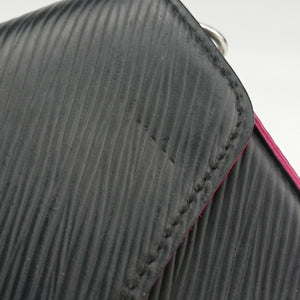 Pre-owned Louis Vuitton Pochette Felice Noir×Pink Epi M64579 shoulderbag | stylenewstar