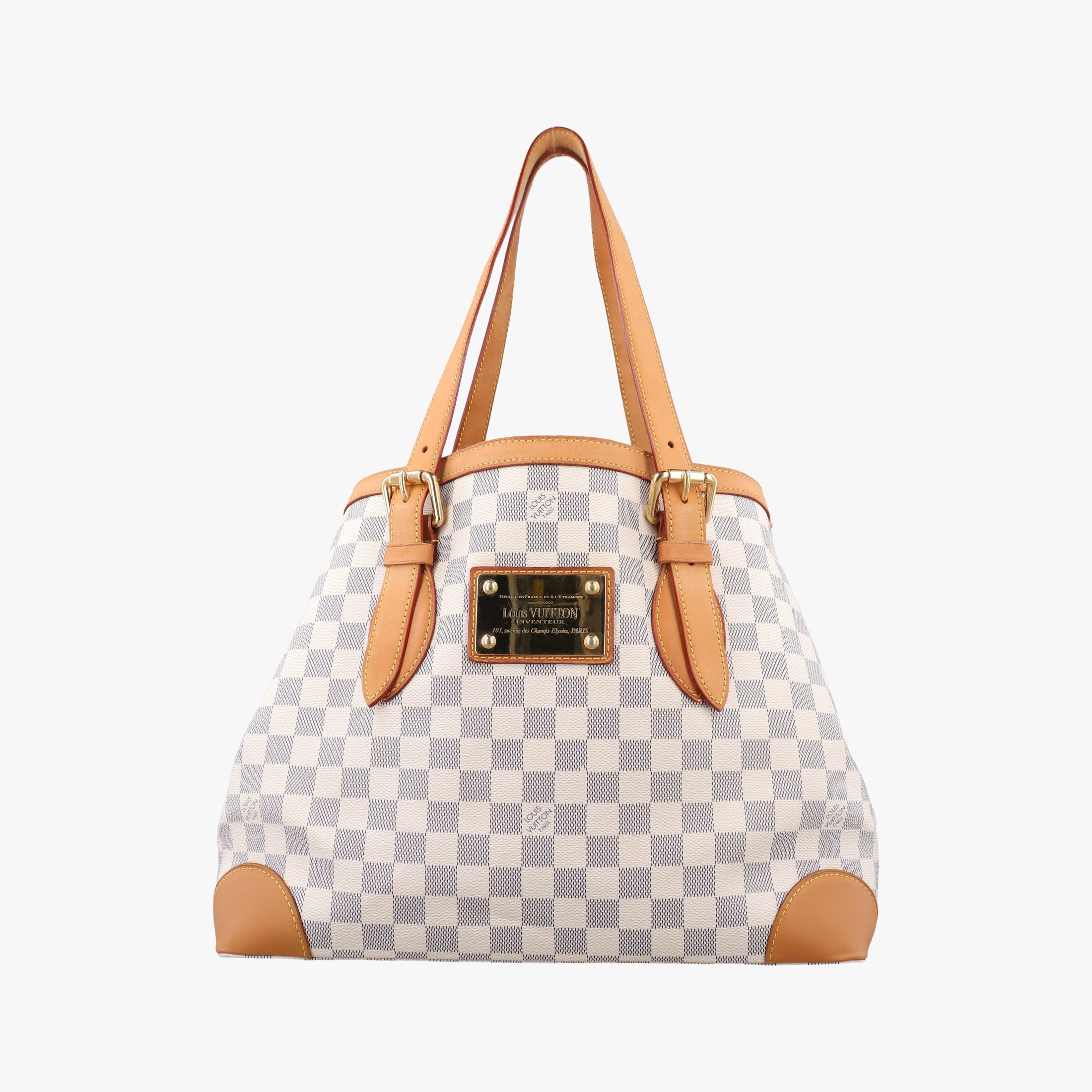 Pre-owned Louis Vuitton HAMPSTEAD MM AZUR Damier Canvas N51206 handbag | stylenewstar