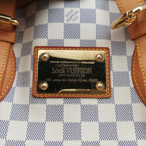 Pre-owned Louis Vuitton HAMPSTEAD MM AZUR Damier Canvas N51206 handbag | stylenewstar